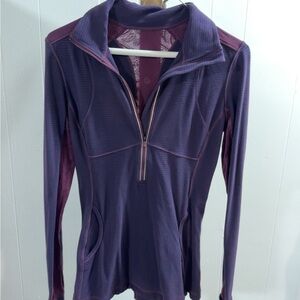 Women's Purple Lululemon quarter zip size 4